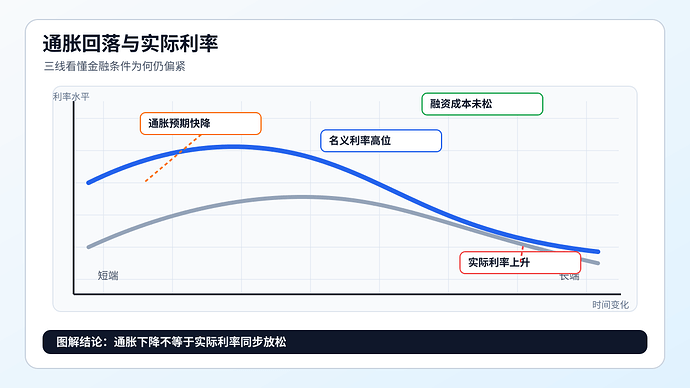 通胀回落了，为什么实际利率反而可能更紧